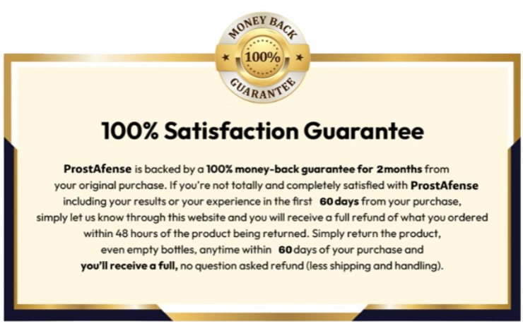 Prostafense Money Back