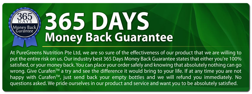 Curafen-Money Back Guarantee.