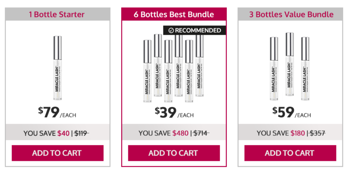 Miracle Lash Price